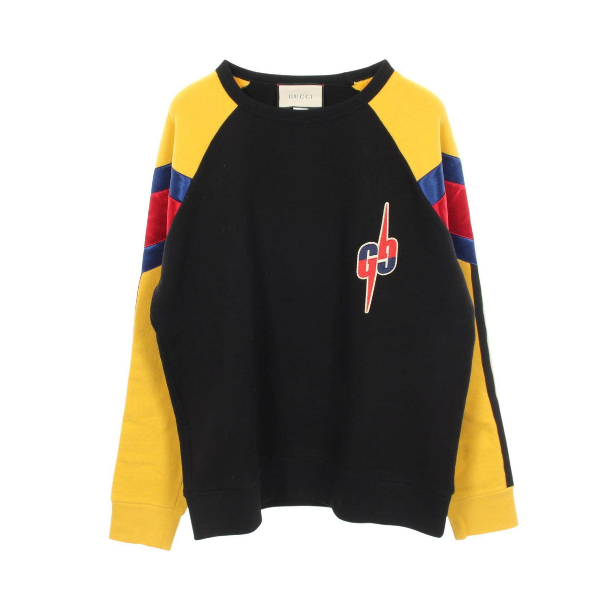 GUCCI GG Logo Patch Cotton Sweatshirt