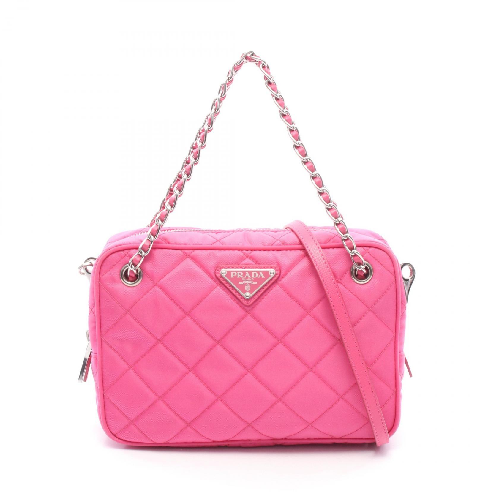 Prada Nylon Leather 2way Handbag