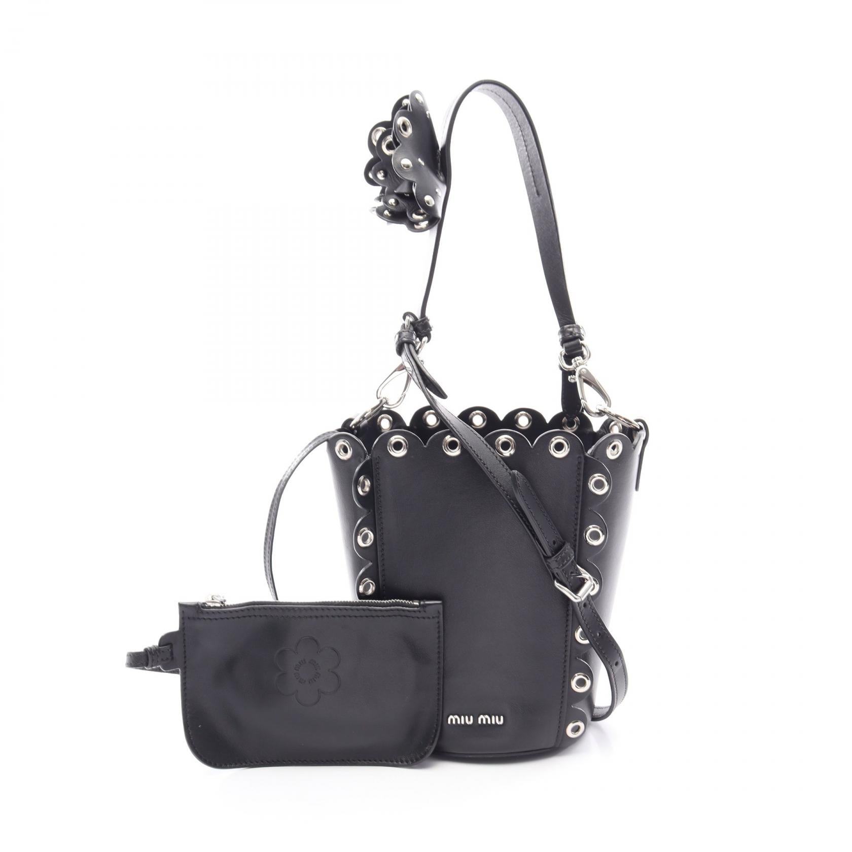 Miu Miu Leather Bucket Bag