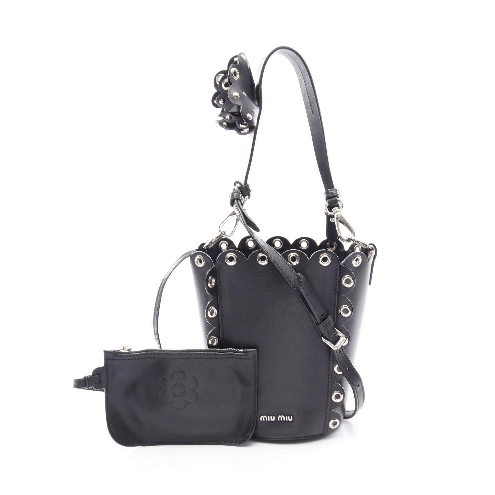 Miu Miu Leather Bucket Bag