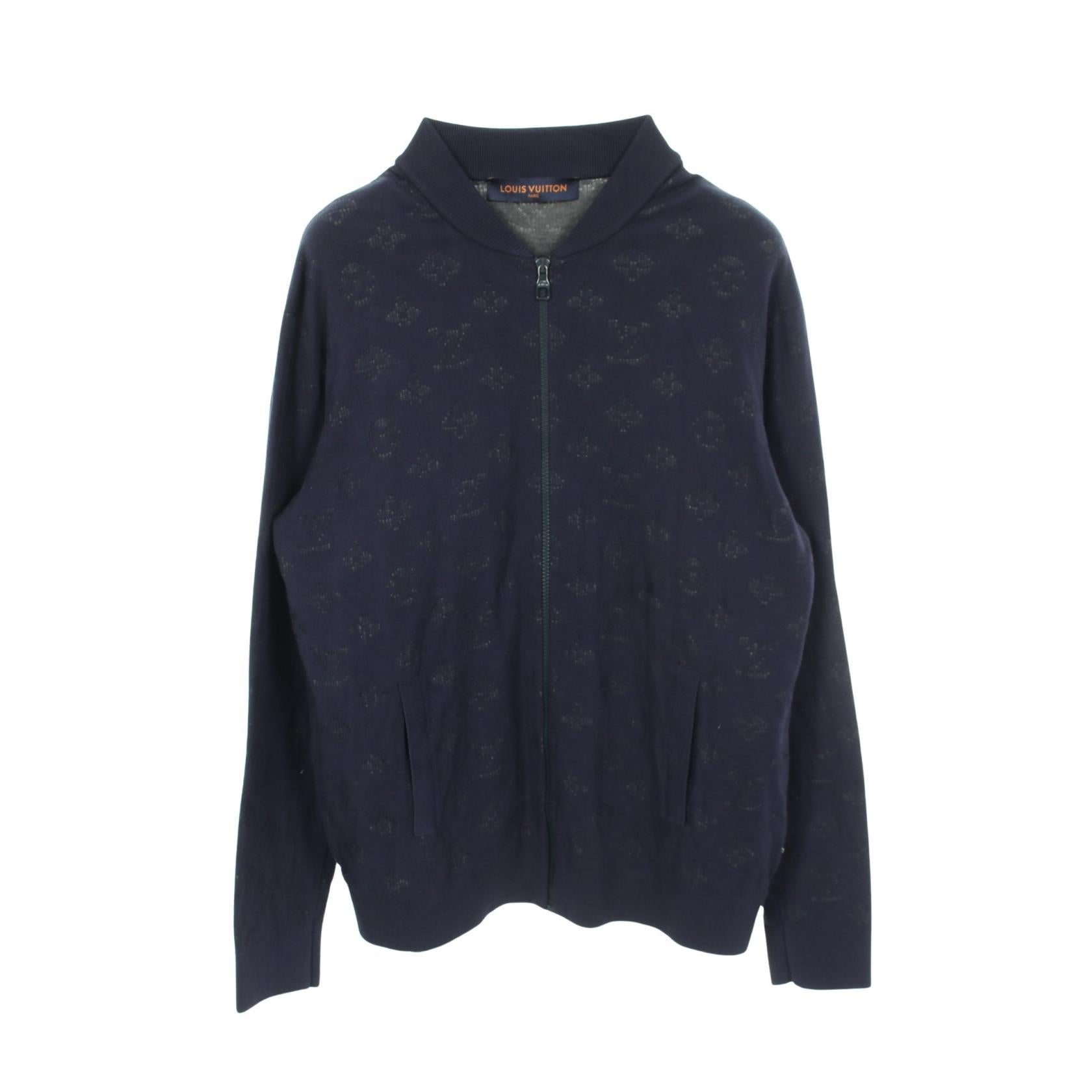 Louis Vuitton Drop Needle Monogram Knit Jacket