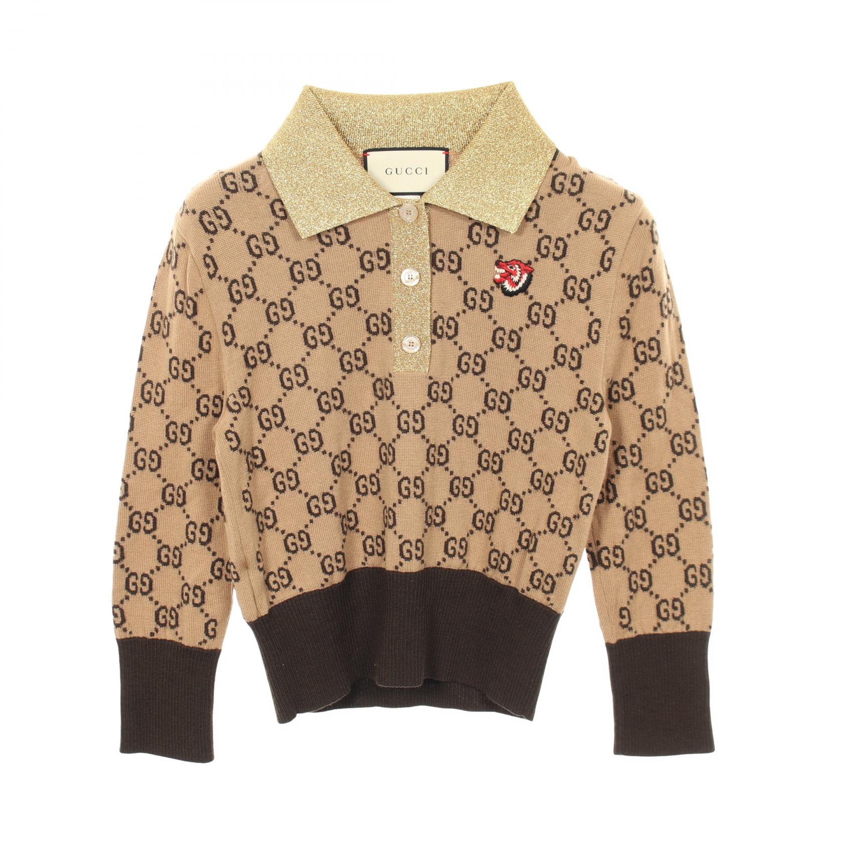 Gucci GG Pattern Wool Knit Top