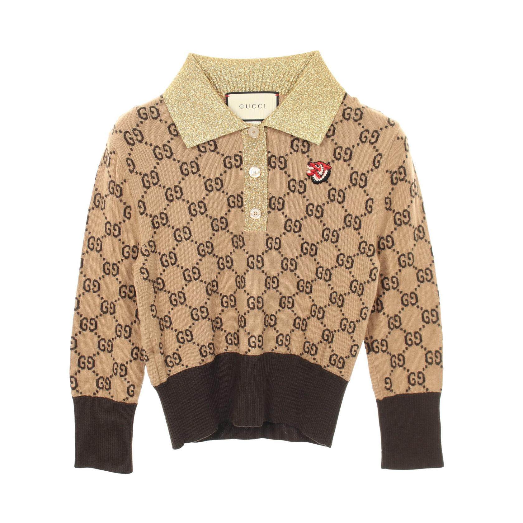 Gucci GG Pattern Wool Knit Top