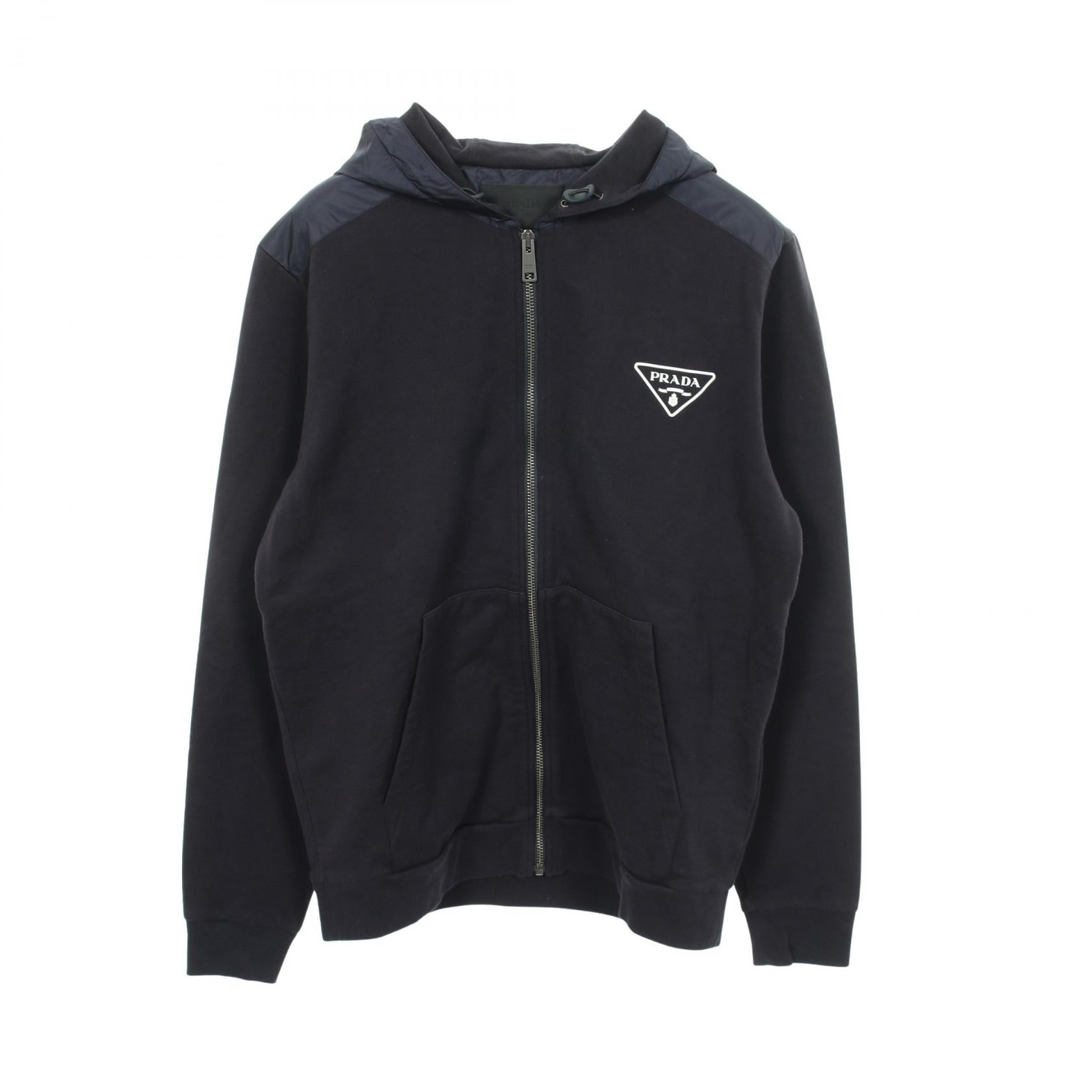 Prada RE-NYLON Cotton Nylon Hoodie