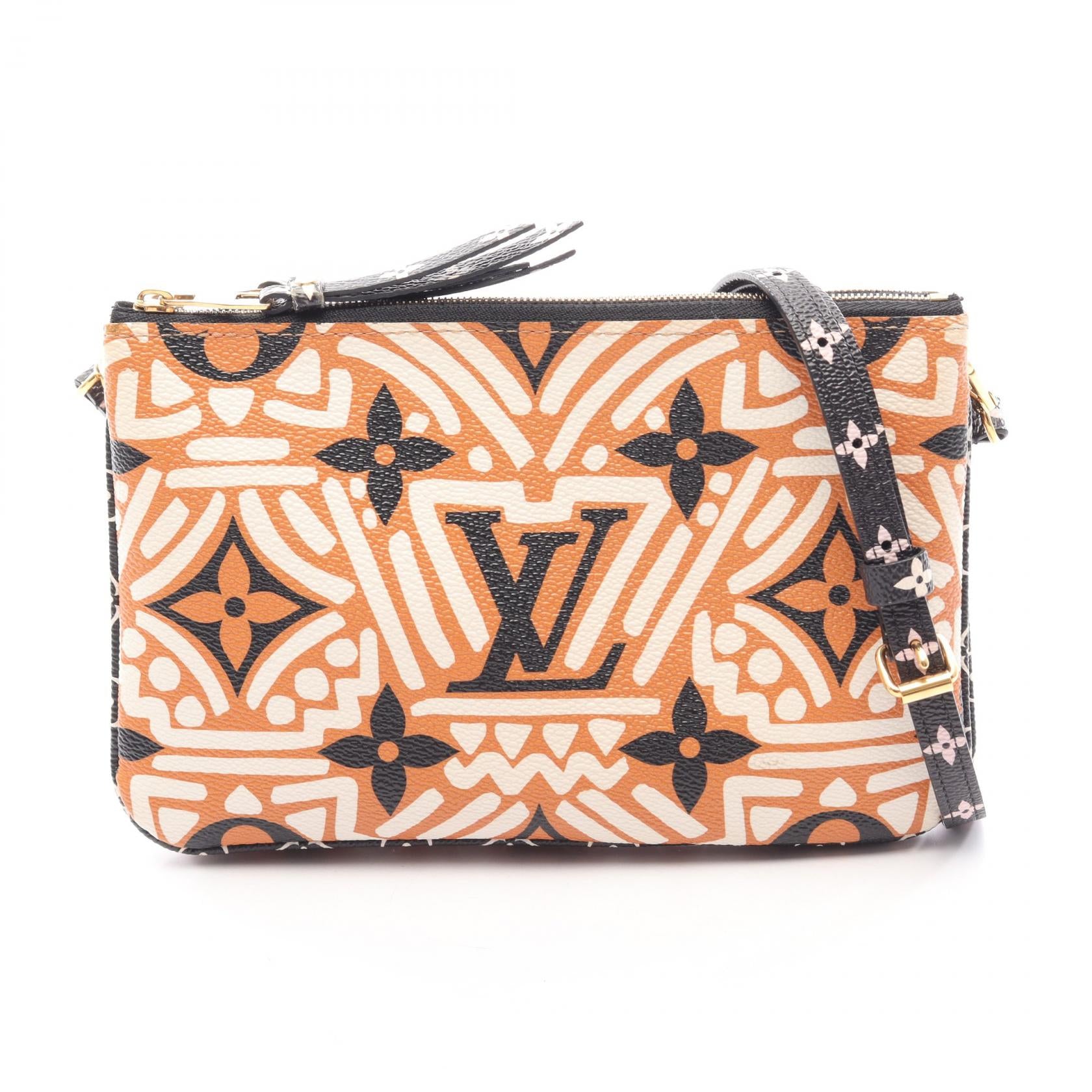 Louis Vuitton Pochette Double Zip Monogram Giant Shoulder Bag