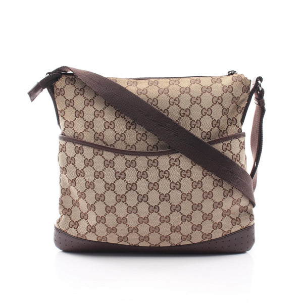 Gucci GG Canvas Leather Shoulder Bag