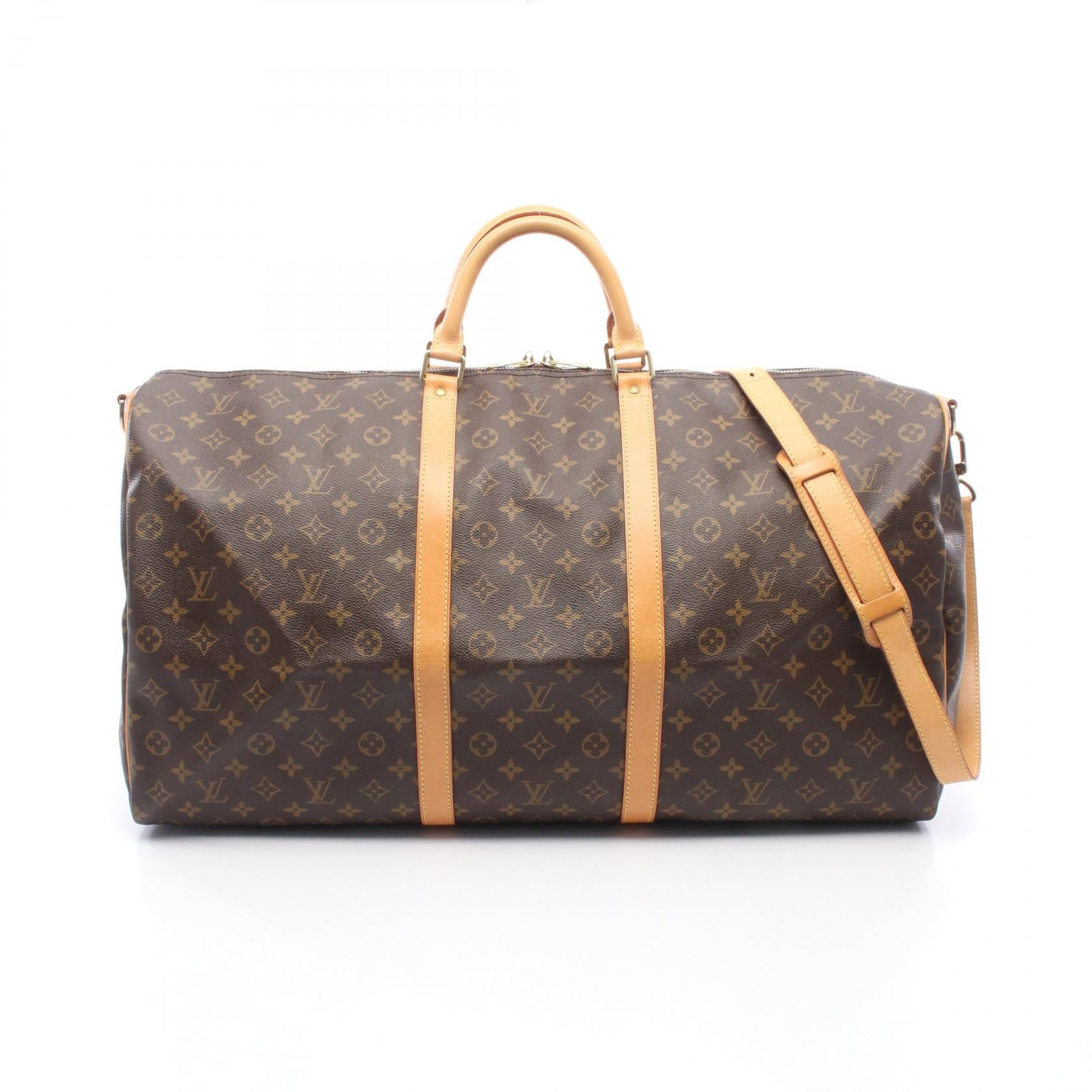 Louis Vuitton Keepall Bandouliere leather boston bag