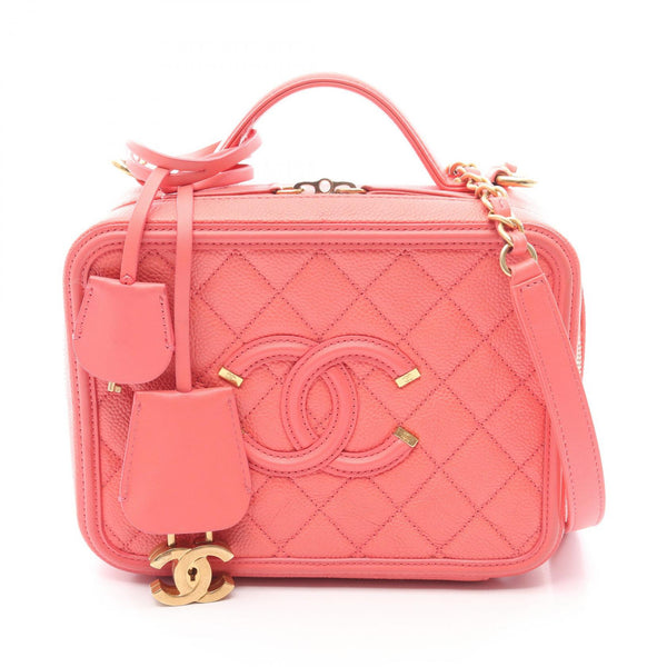 Chanel CC Filigree Grained Calfskin 2way Shoulder Bag