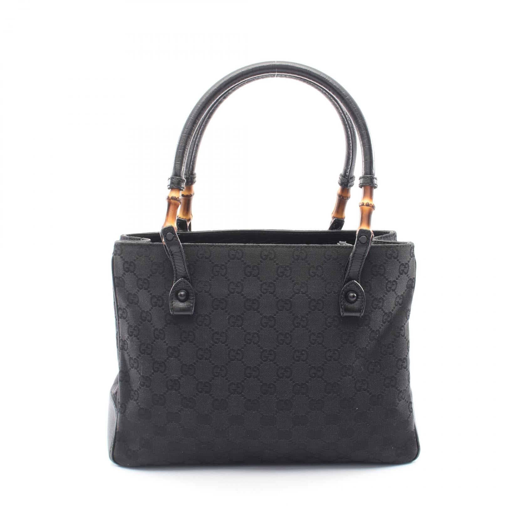 Gucci Bamboo GG Canvas Tote Bag