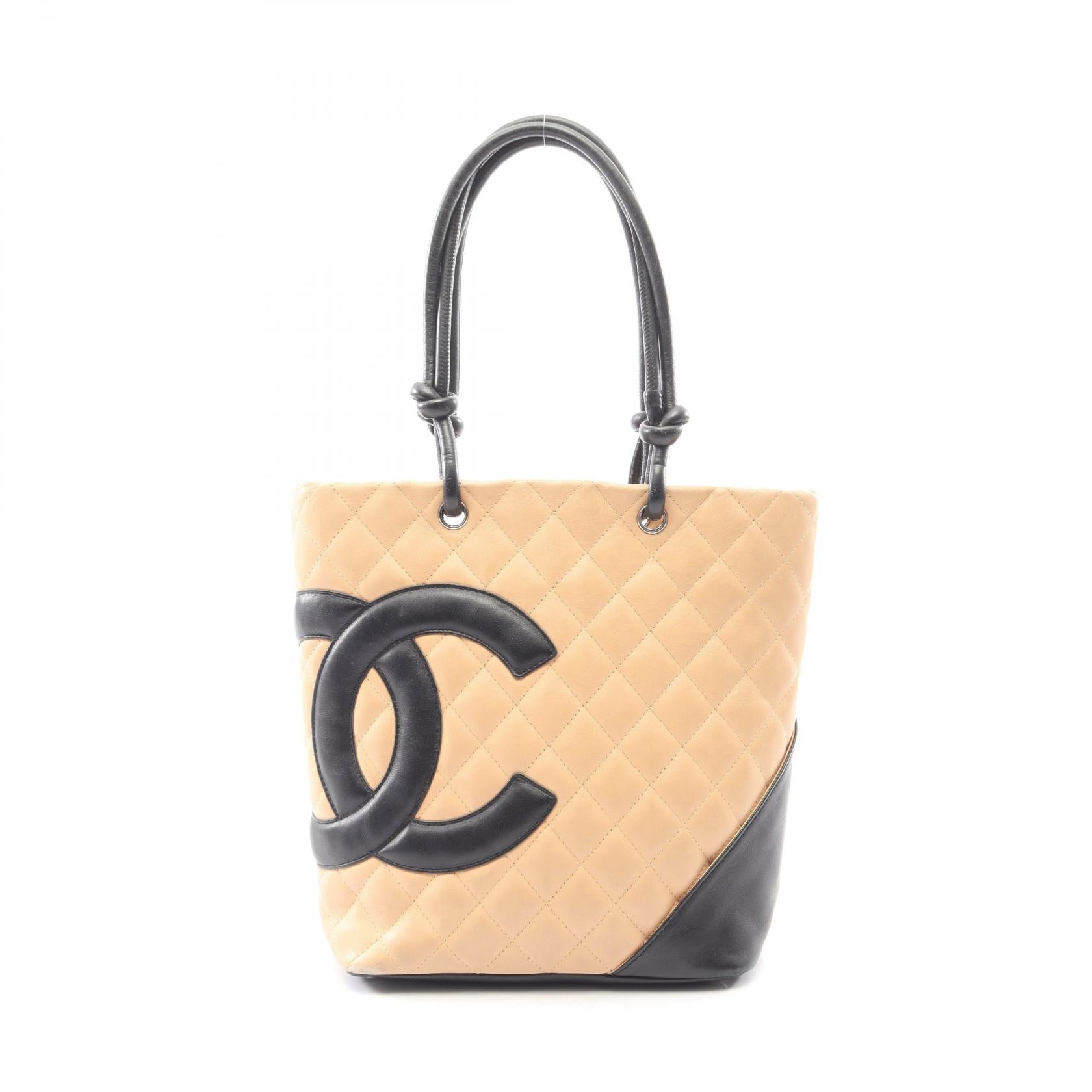 CHANEL Cambon Line Leather Tote Bag