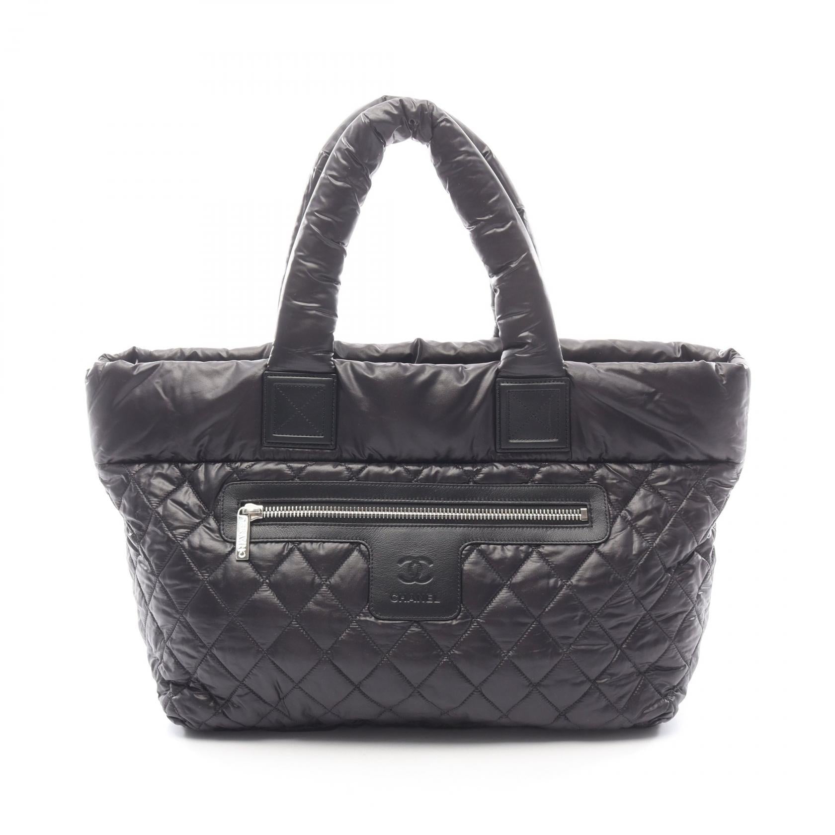 CHANEL Coco Cocoon Nylon Leather Tote Bag