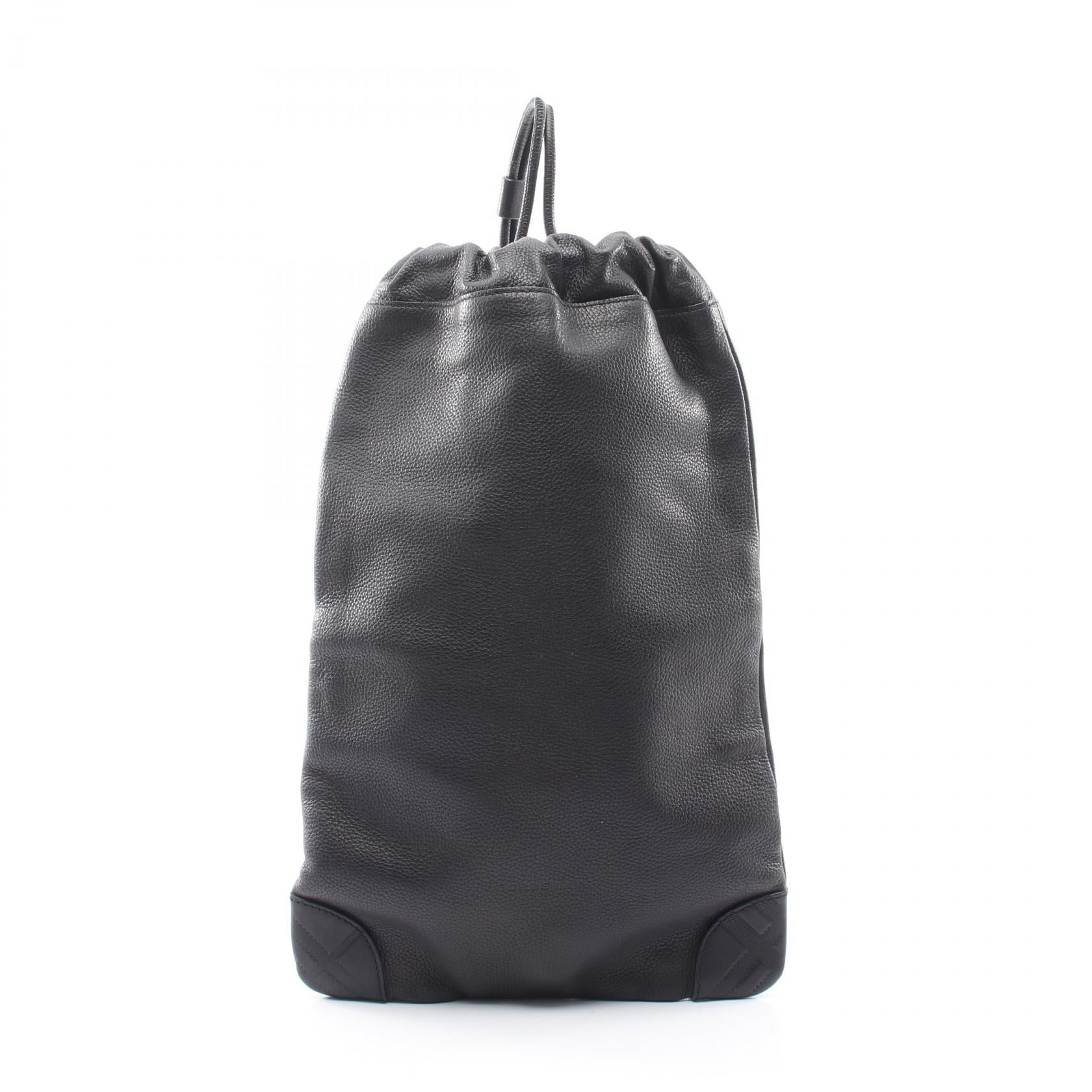 Burberry Leather Drawstring Shoulder Bag