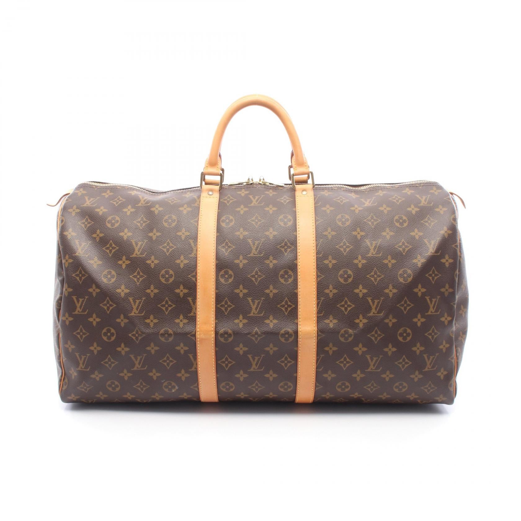 Louis Vuitton Keepall55 Monogram Coated Canvas Boston Bag