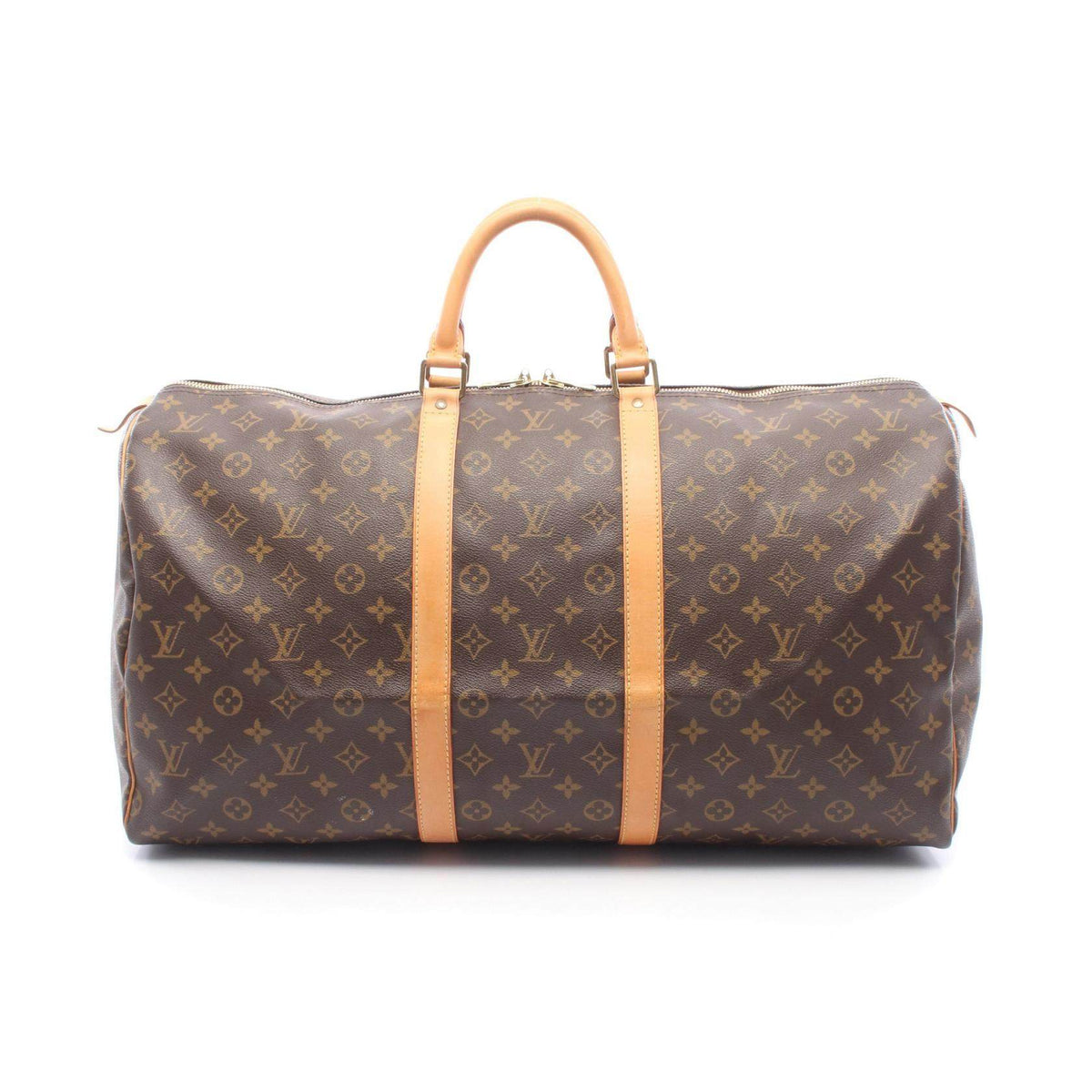 Louis Vuitton Keepall 55 Monogram PVC Coated Canvas Boston Bag