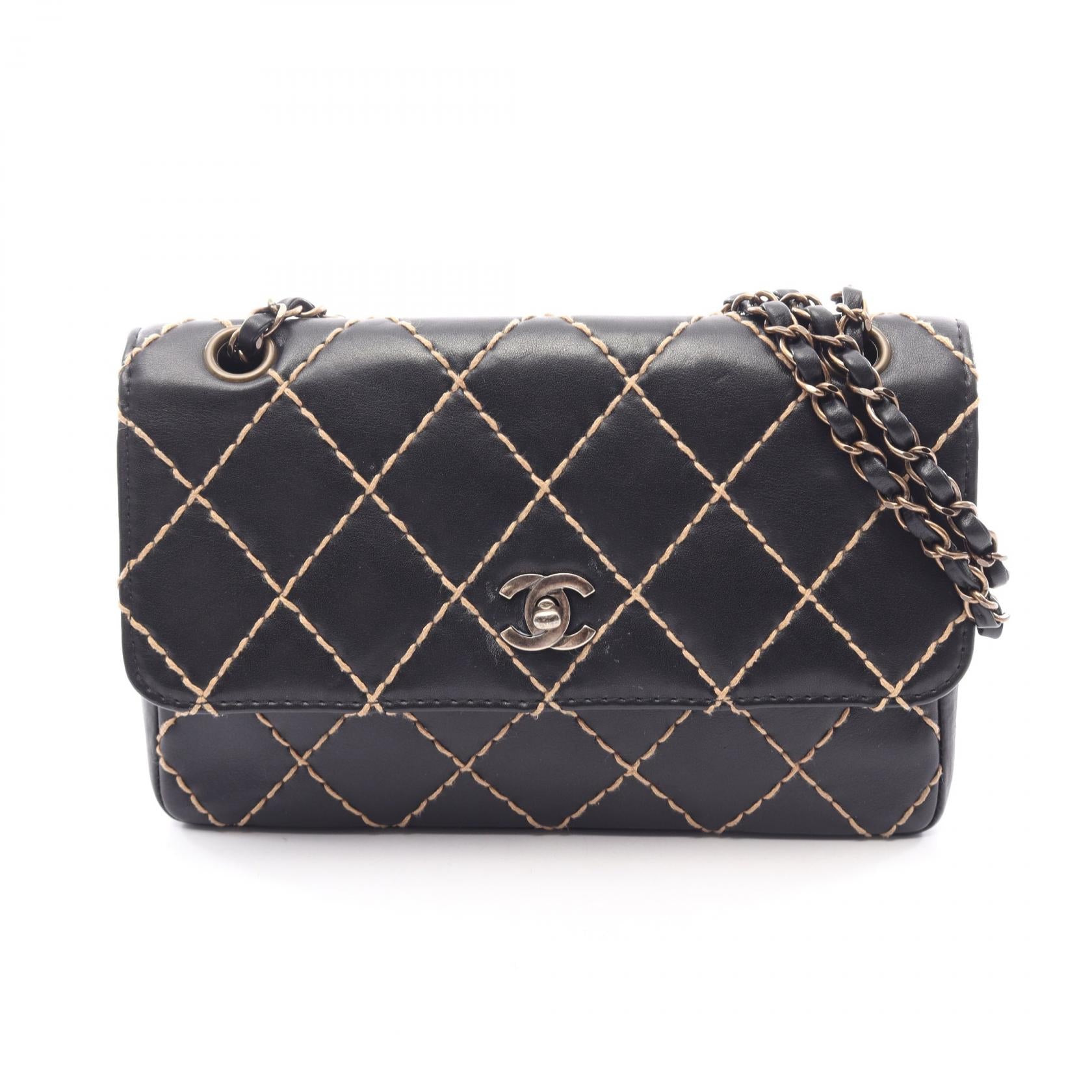 Chanel Wild Stitch Leather Shoulder Bag
