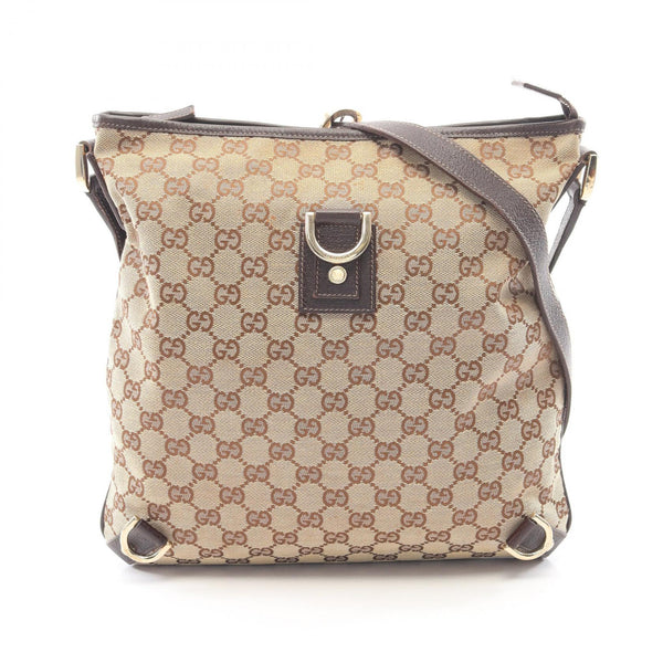 Gucci Abbey GG Canvas Leather Shoulder Bag