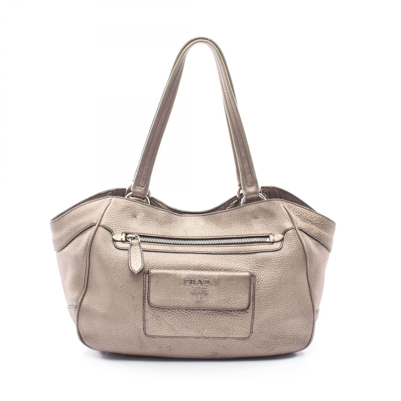 Prada VIT.DAINO Leather Tote Bag