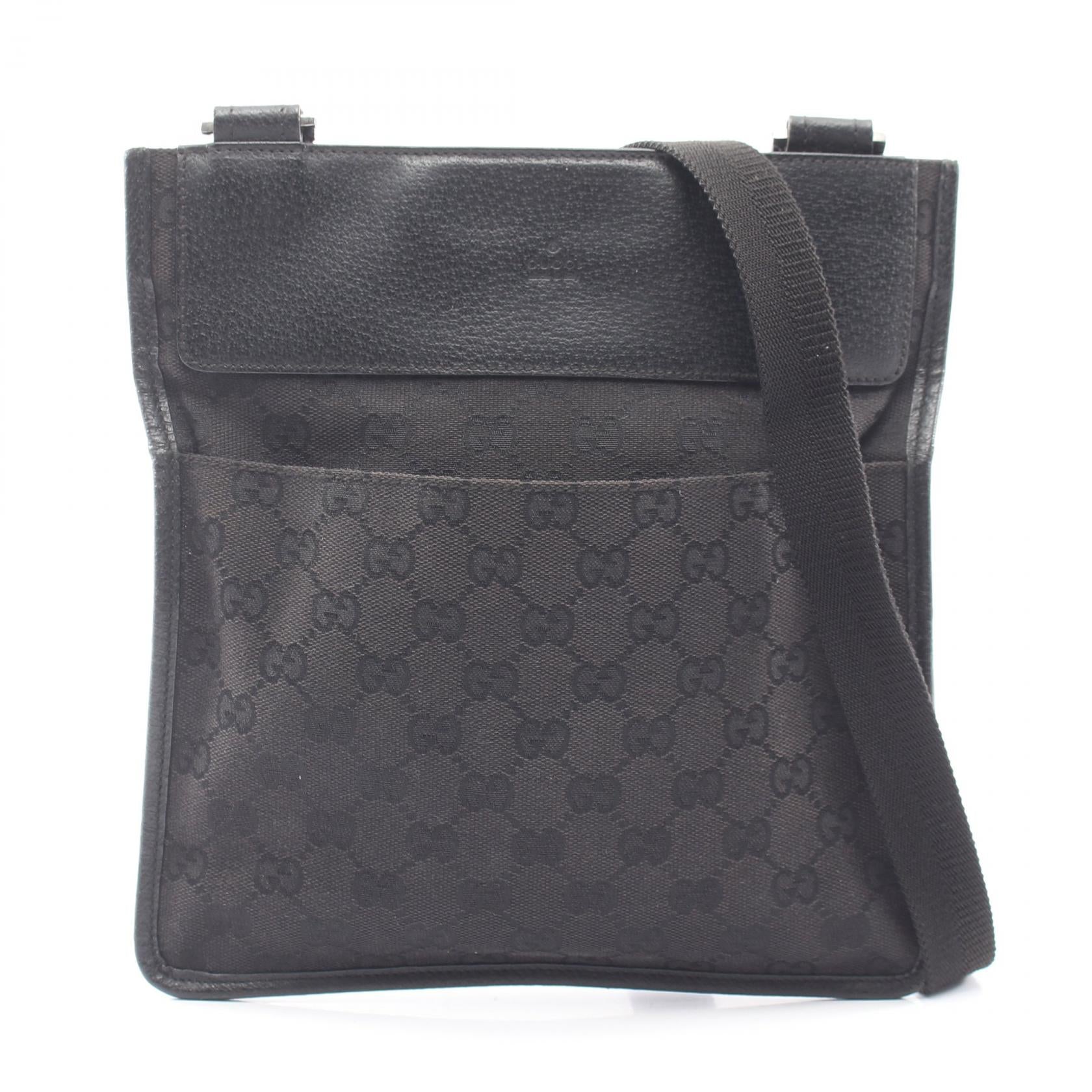 Gucci GG Canvas Leather Shoulder Bag