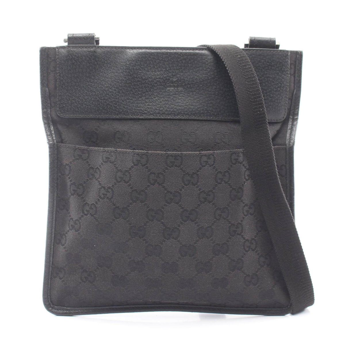 Gucci GG Canvas Leather Shoulder Bag