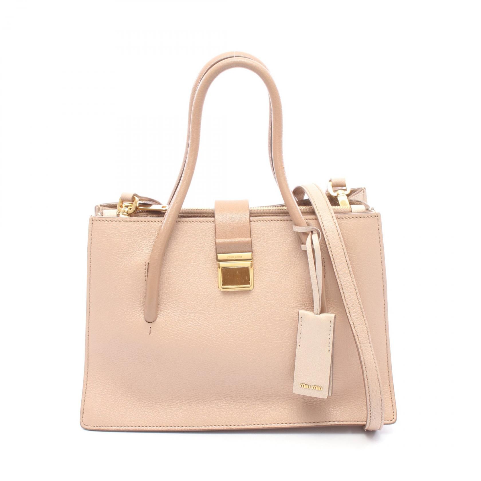 Miu Miu MADRAS Leather 2way Handbag
