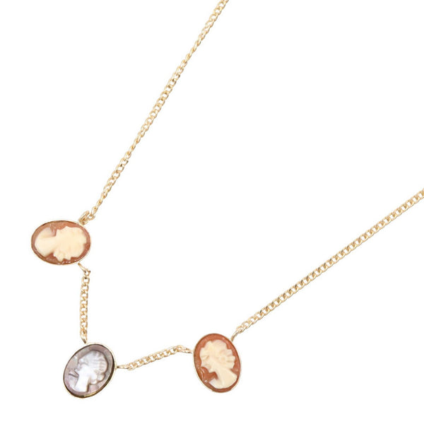JEWELRY Au750 cameo necklace