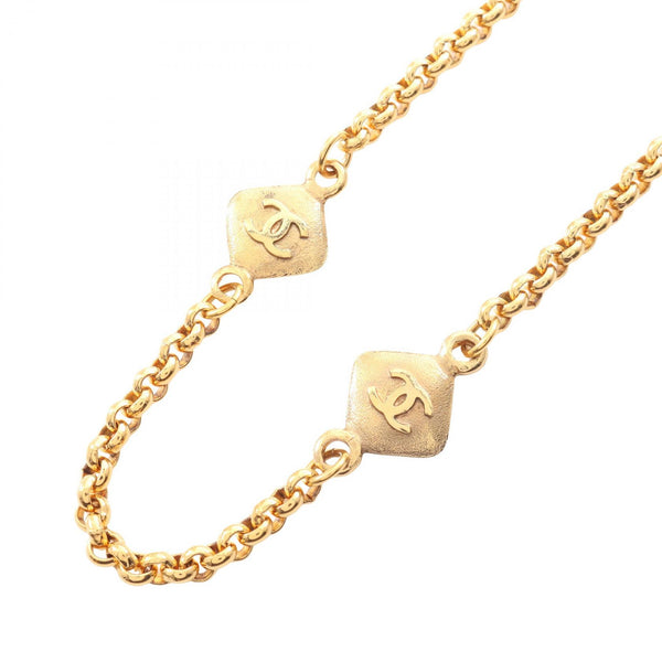 Chanel Coco Mark Diamond Shape Necklace