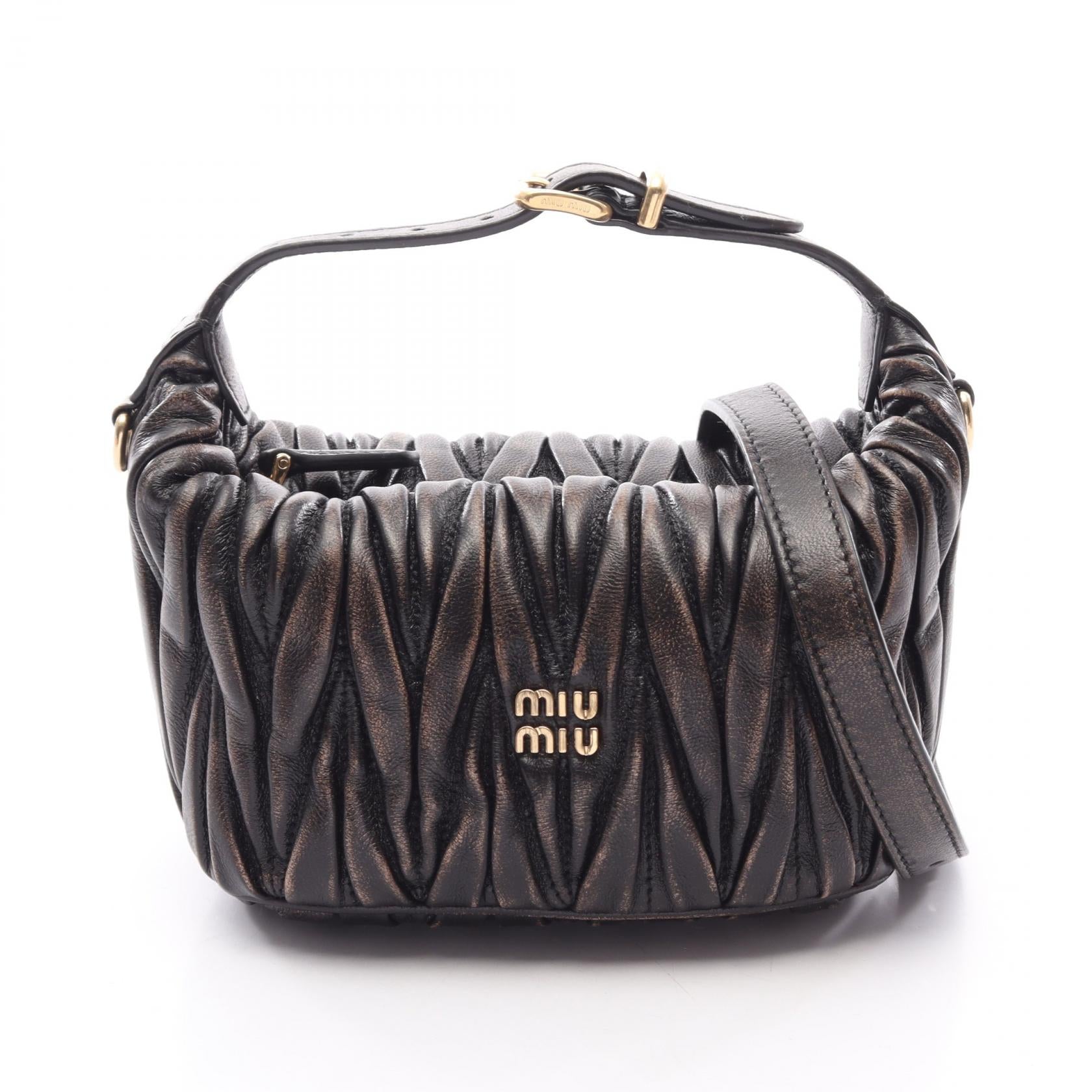 Miu Miu Matelassé leather 2way handbag