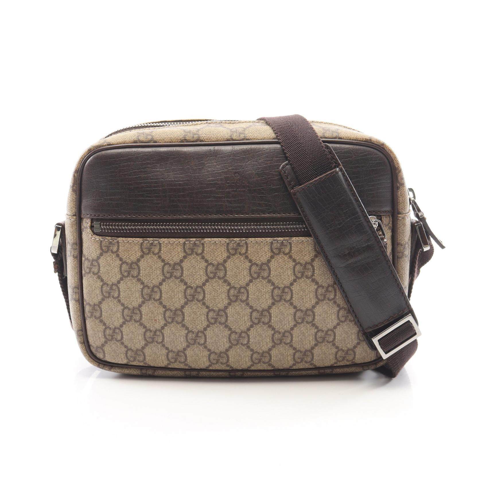 Gucci GG Plus Coated Canvas Shoulder Bag