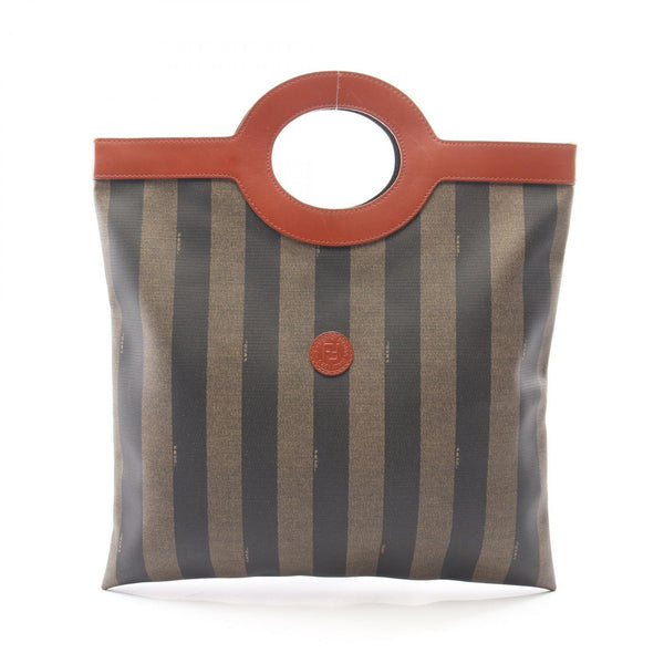 Fendi Pequin Coated Canvas Tote Bag