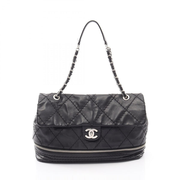 CHANEL Wild Stitch Calf Leather Shoulder Bag