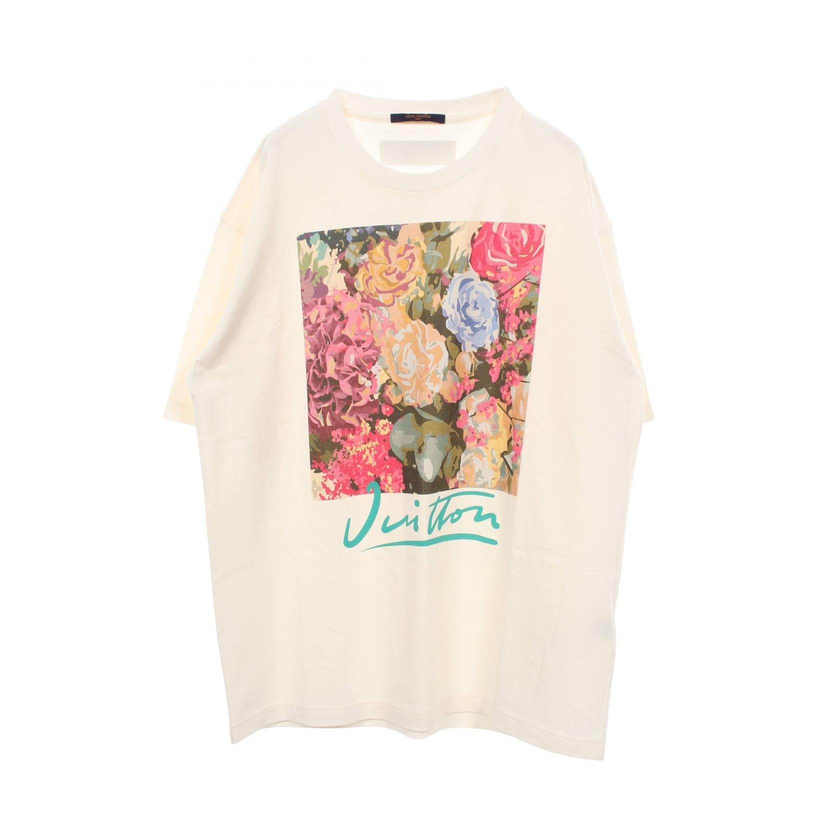 Louis Vuitton Flower Tapestry Print Cotton T Shirt