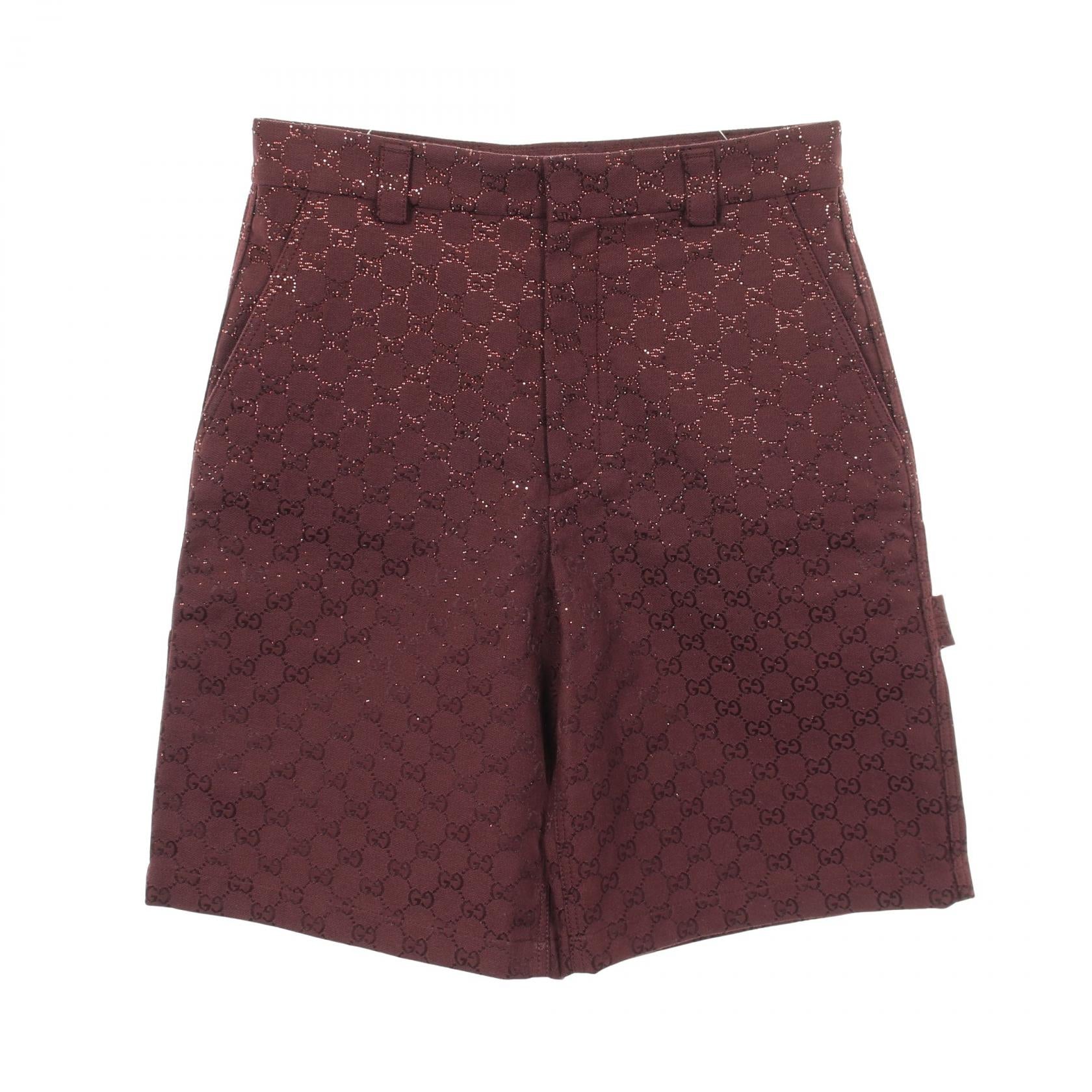 Gucci Crystal GG Cotton Shorts