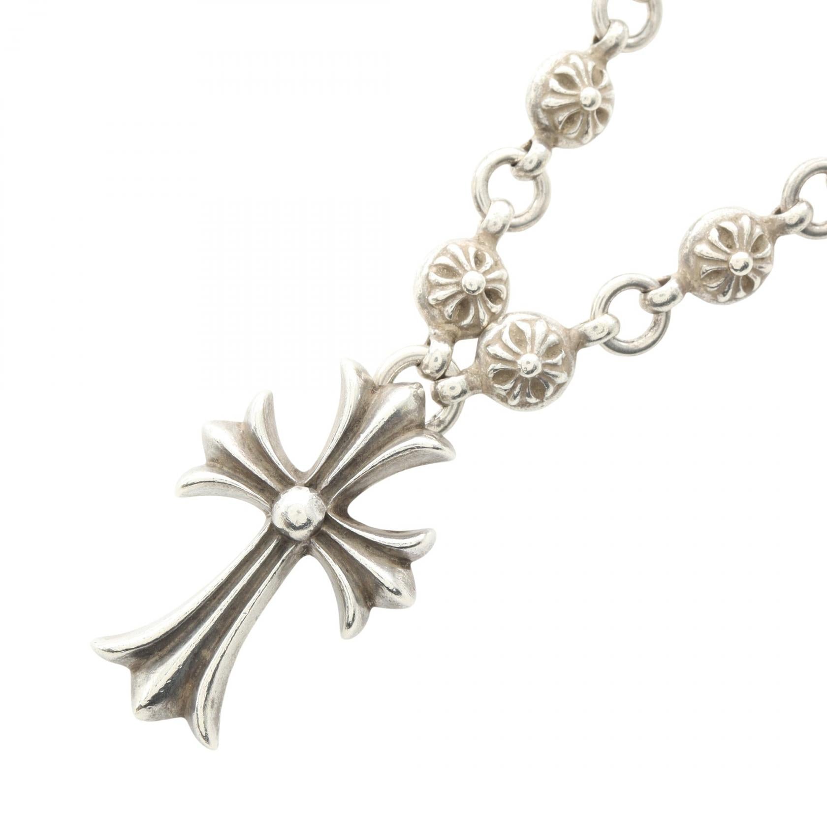 CHROME HEARTS Silver925 Cross Ball Necklace