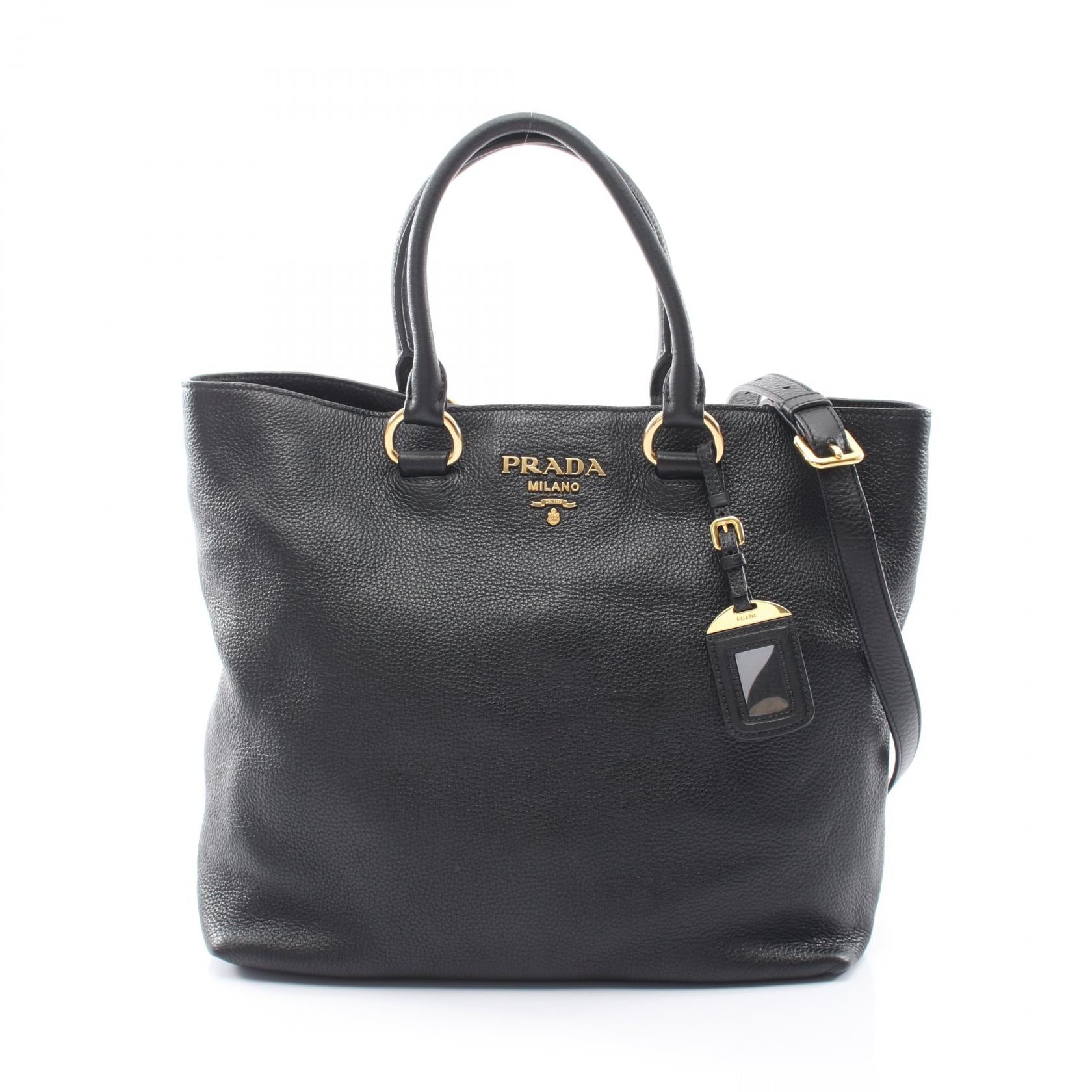 PRADA Leather 2way Tote Bag