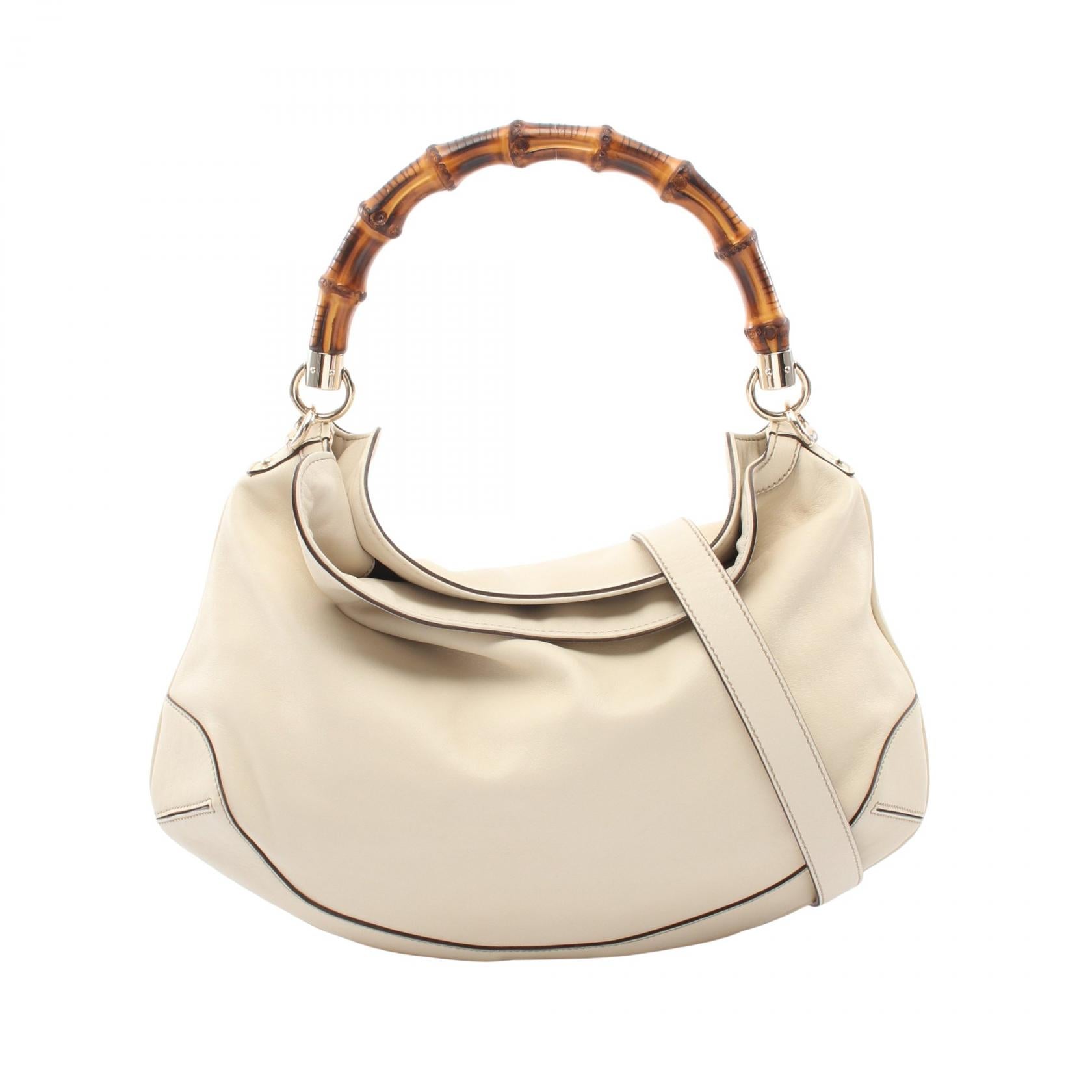 Gucci Bamboo Leather 2way Handbag