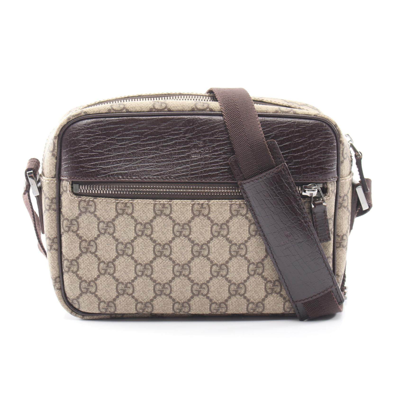 Gucci GG Plus Coated Canvas Shoulder Bag