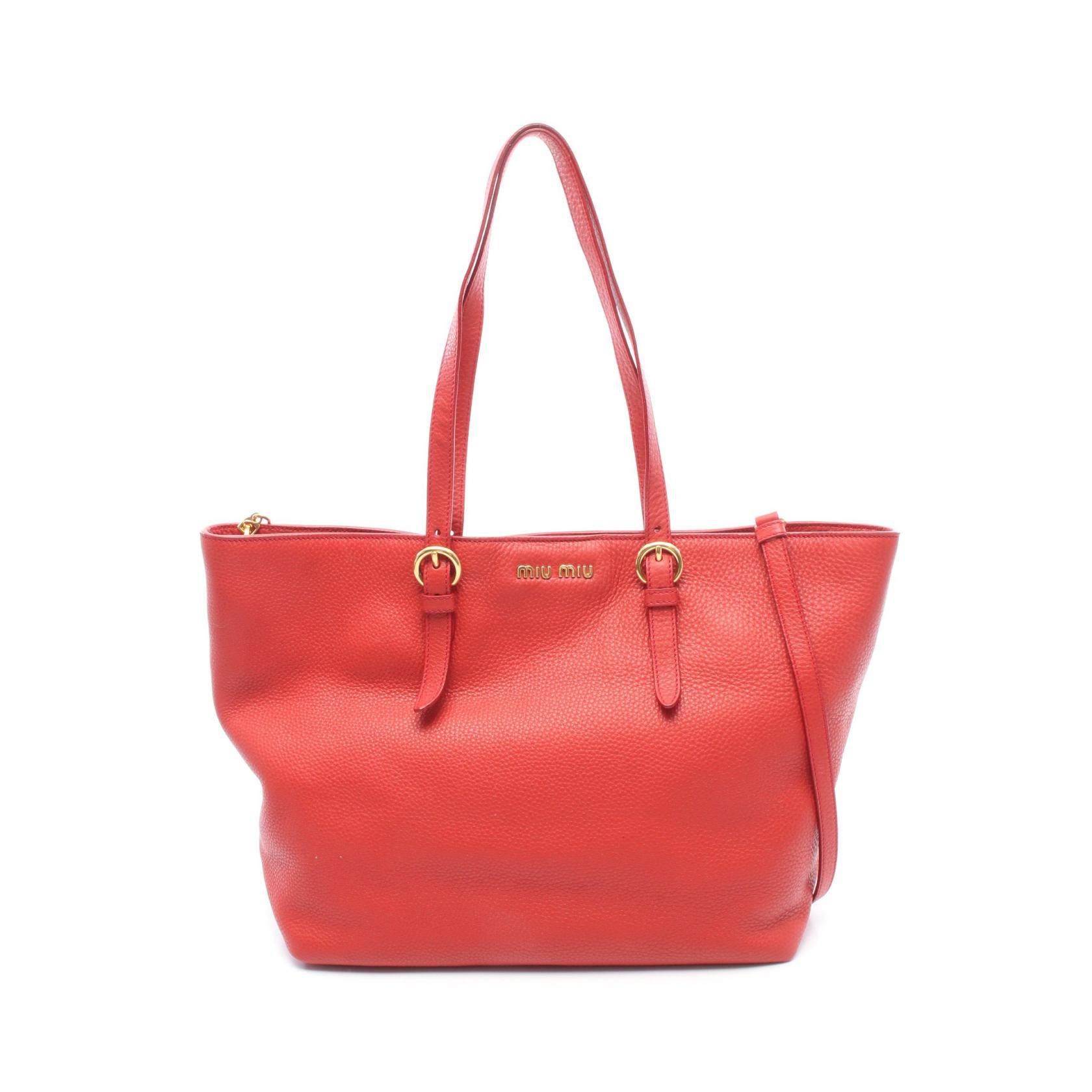Miu Miu VIT.DAINO 2way leather tote bag