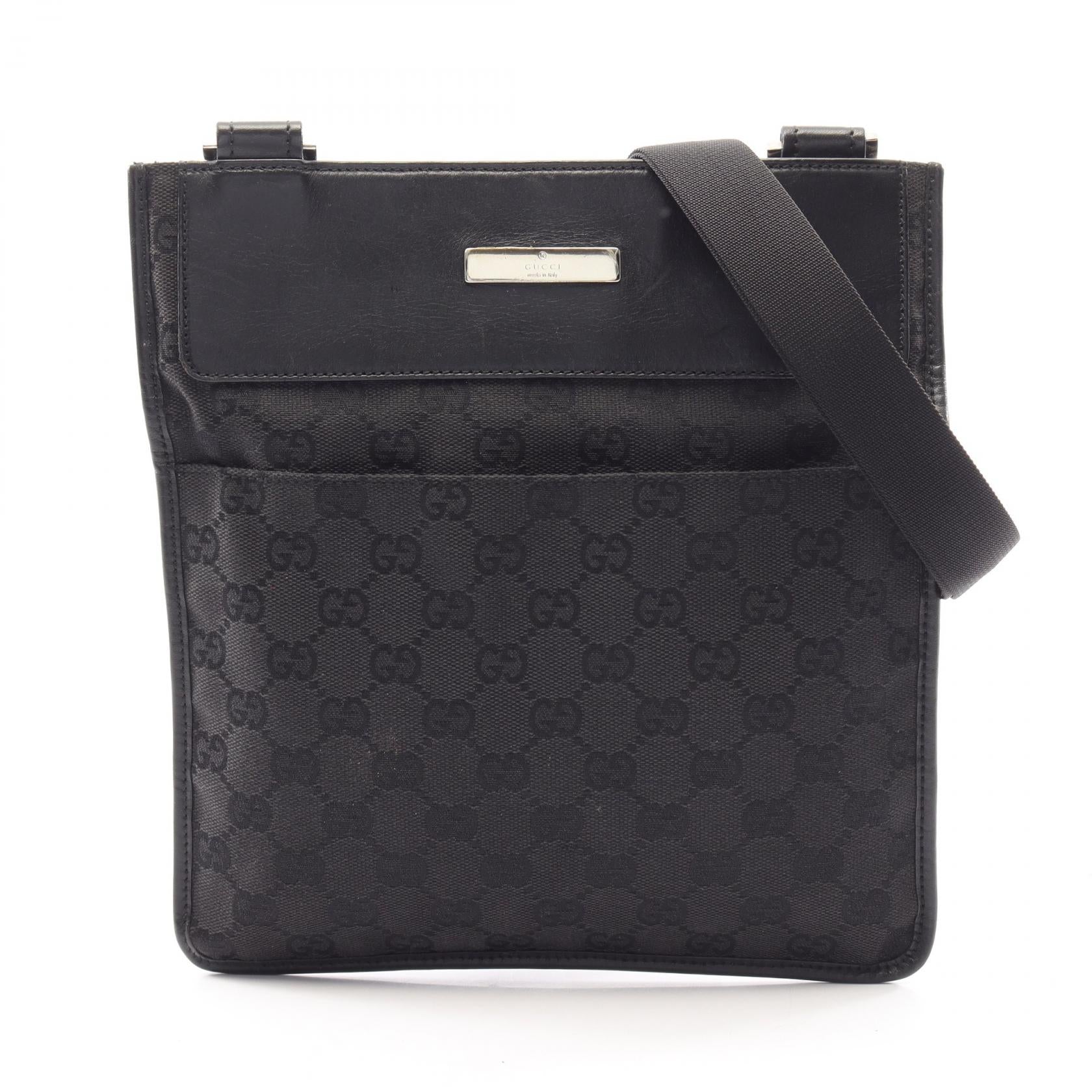 Gucci GG Canvas Leather Shoulder Bag