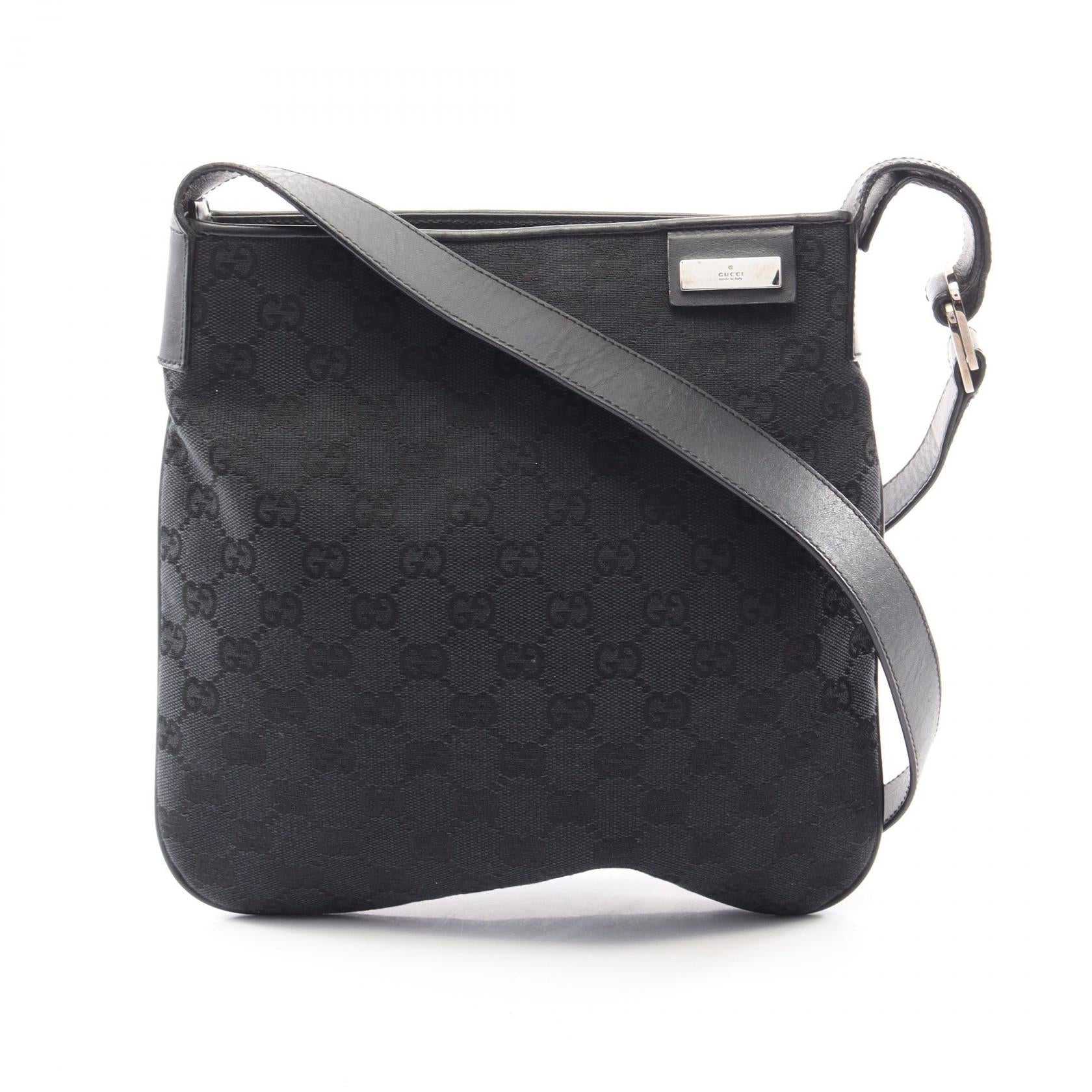 Gucci GG Canvas Leather Shoulder Bag