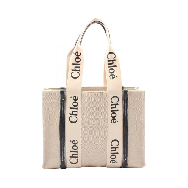 Chloe WOODY Canvas Tote Bag