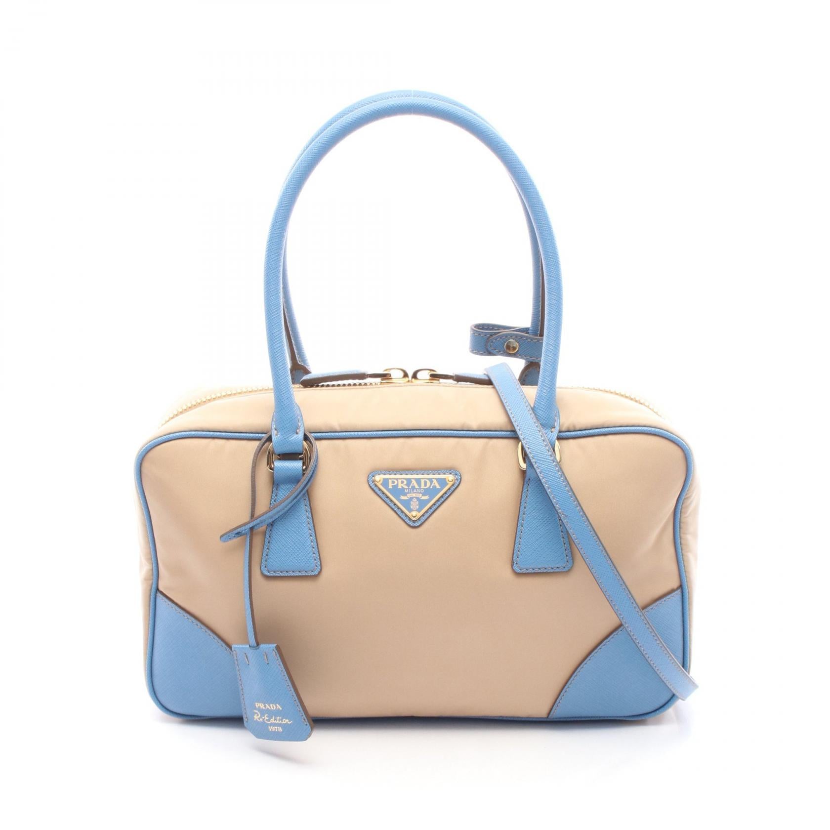 Prada Re-Edition 1978 Nylon Saffiano Leather 2way Handbag