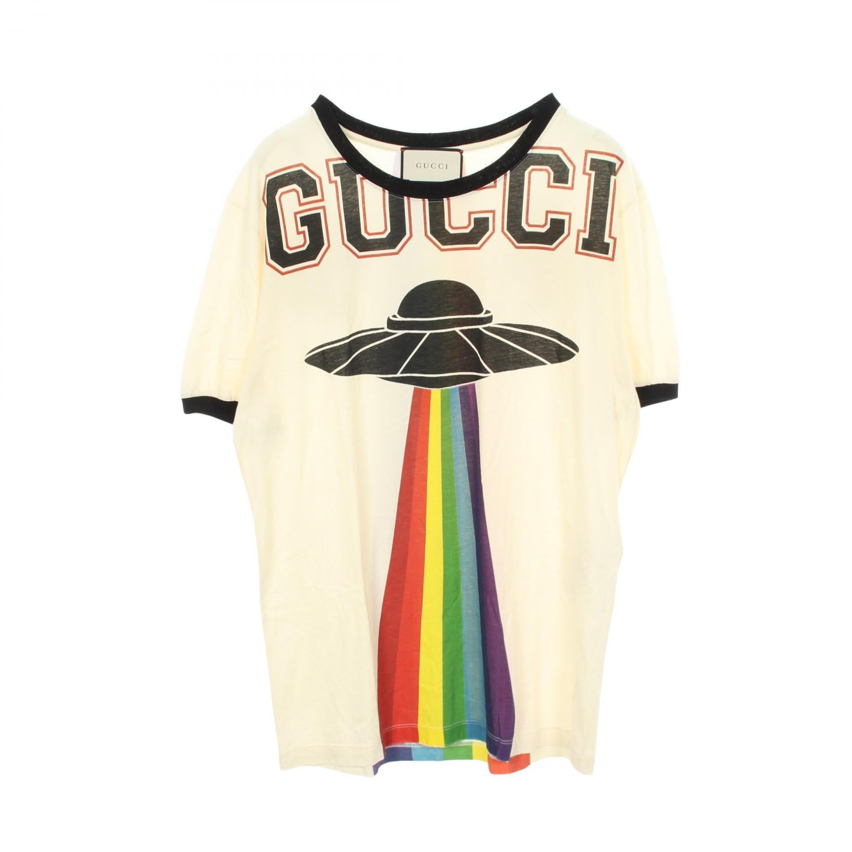 Gucci Embroidered Cotton T shirt