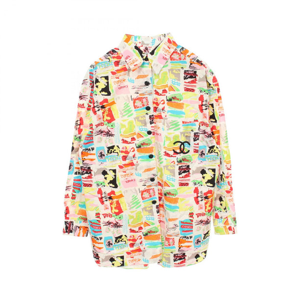 Chanel Allover Print Cotton Top
