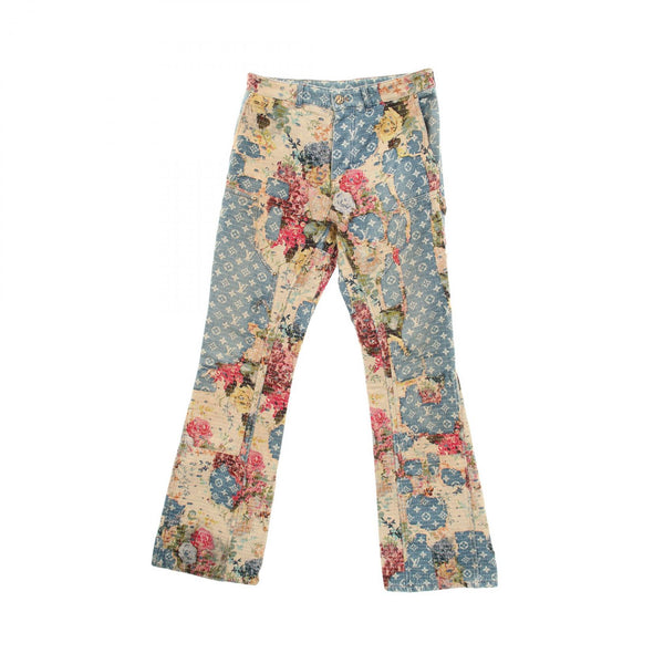 Louis Vuitton Destroy Bell Bottom Carpenter Cotton Jeans