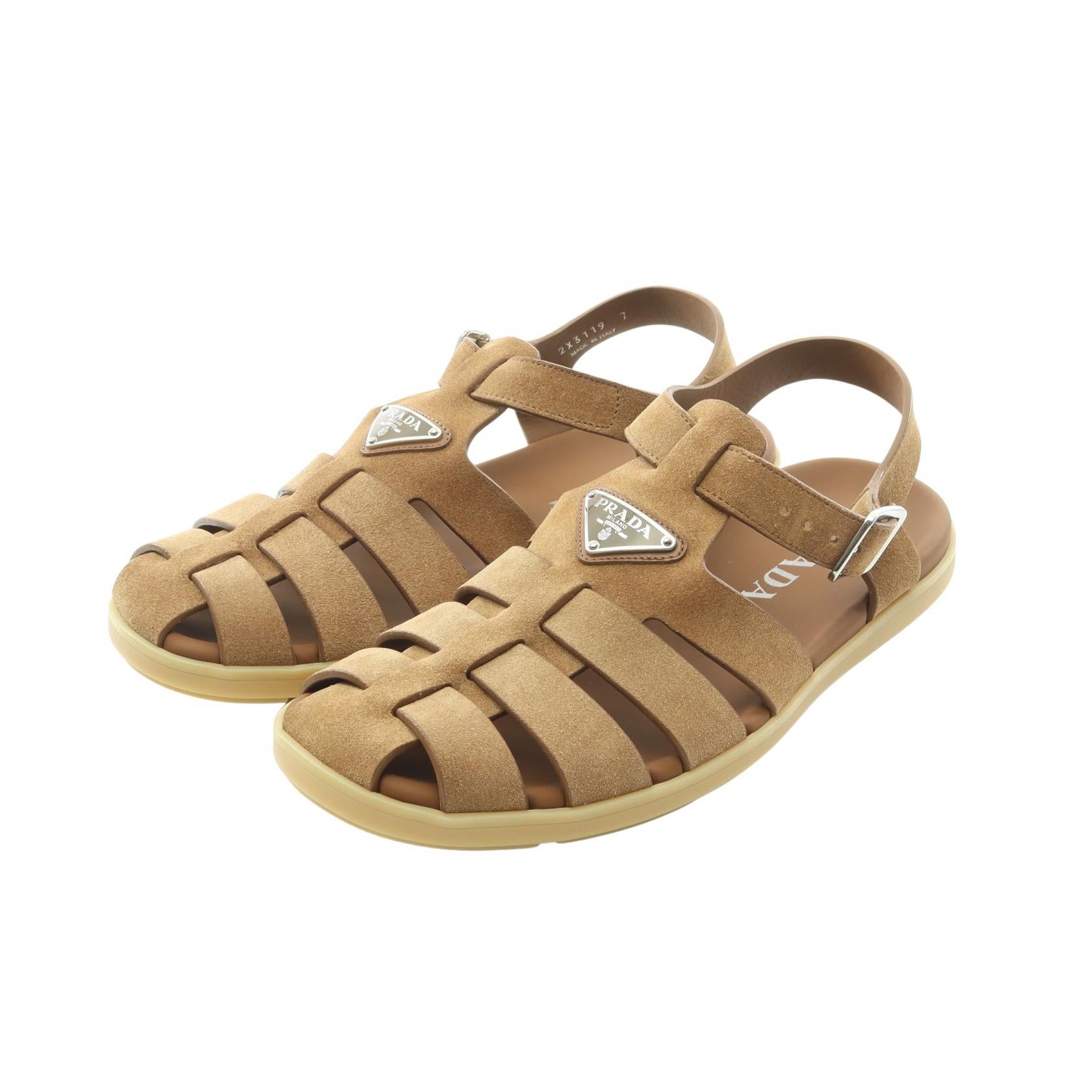 Prada Fisherman Leather Sandals