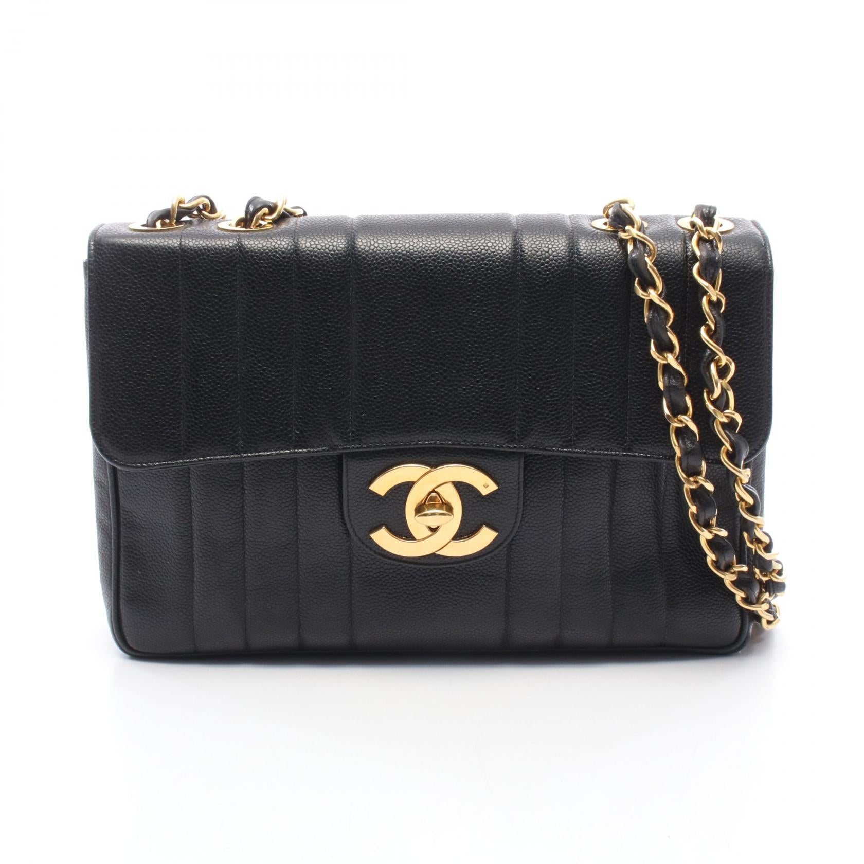 CHANEL Mademoiselle Grained Calf Shoulder Bag