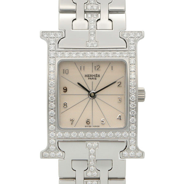 Hermes H Watch Stainless Steel Diamond
