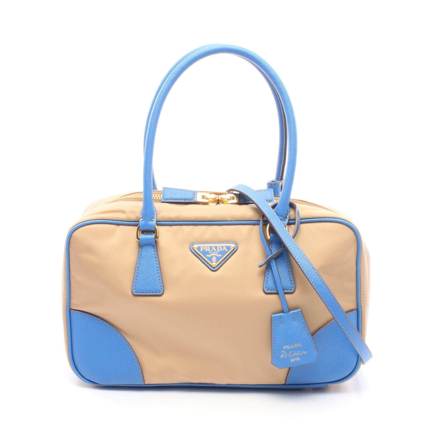 Prada Nylon Leather 2way Handbag