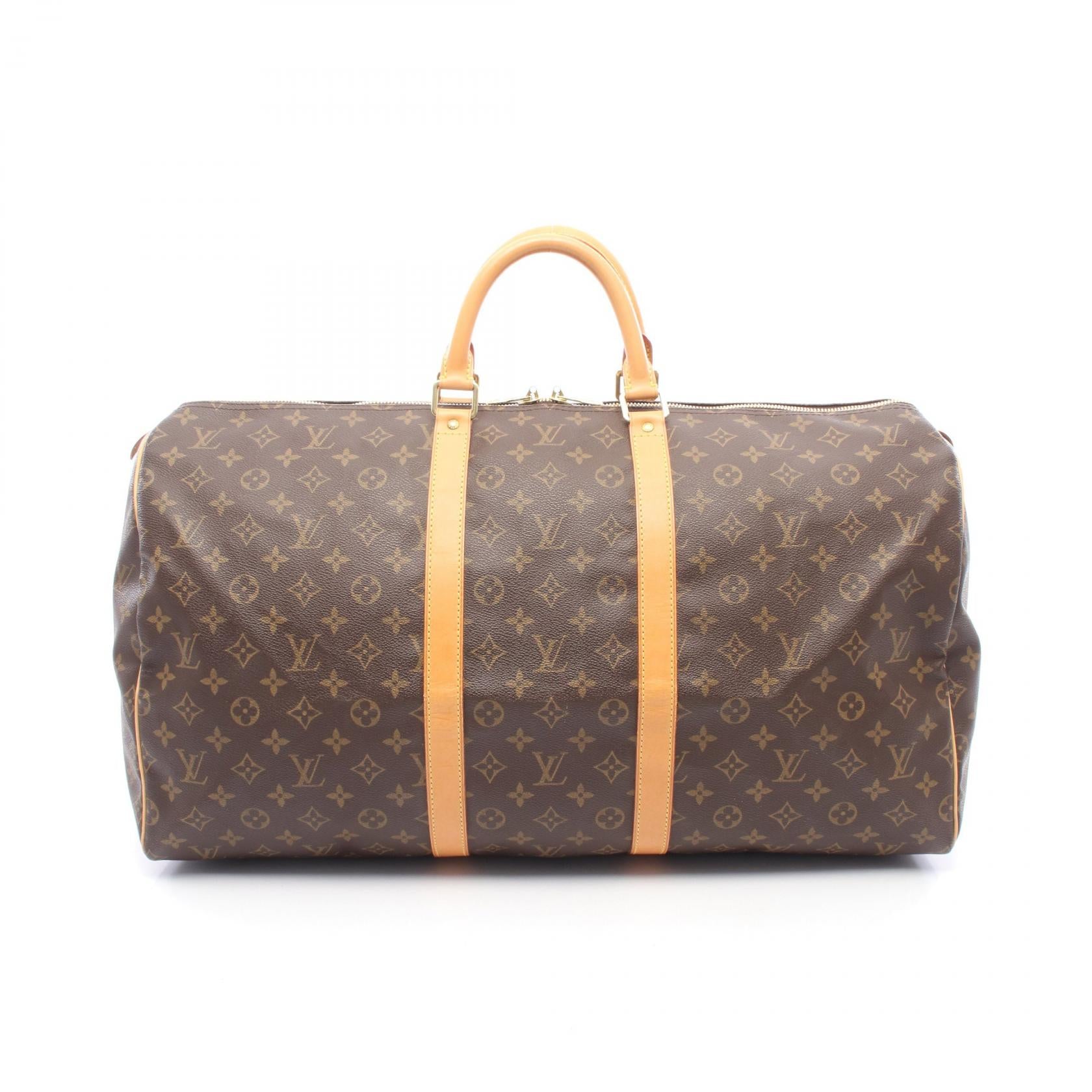 Louis Vuitton Keepall 55 Monogram Coated Canvas Boston Bag