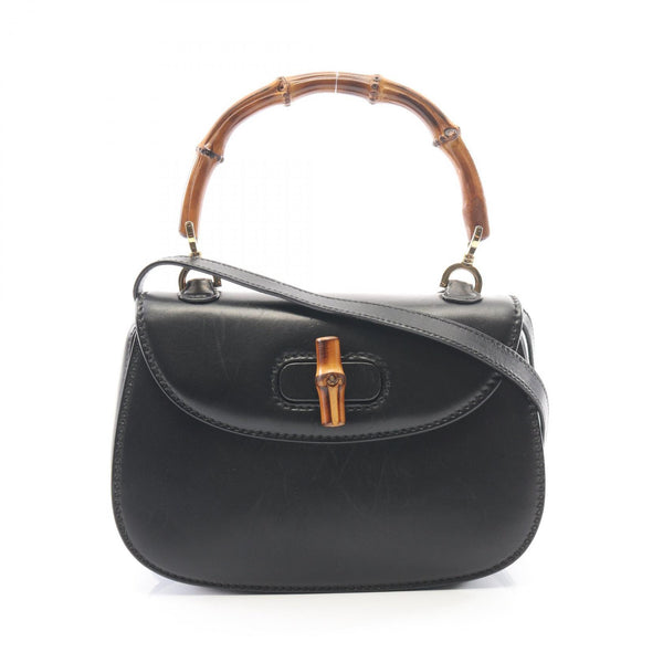 Gucci Bamboo 2way Leather Handbag